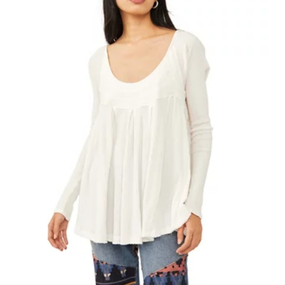FREE PEOPLE Women's It's Always You‎ Long Sleeve Top SIZE XSMALL